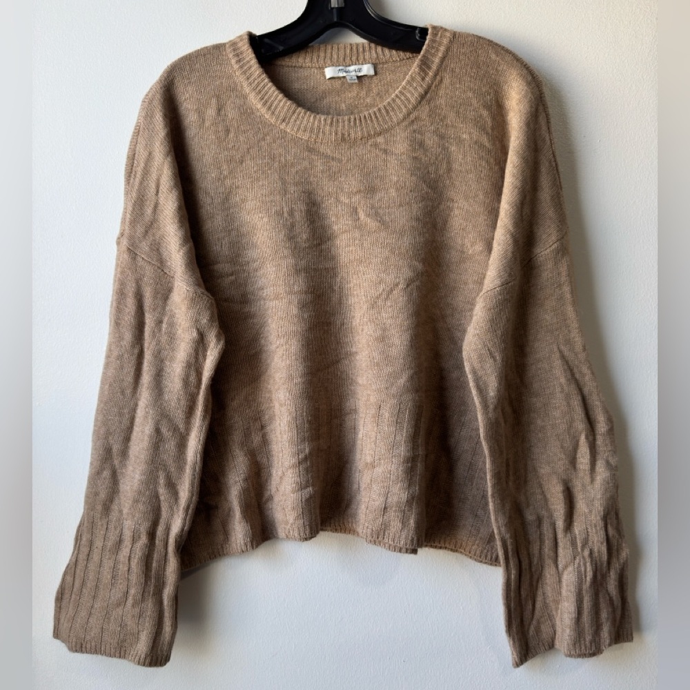 Madewell Cozy Brown Crew Neck Sweater